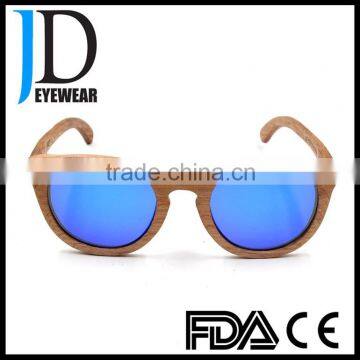 Hot Sell Natural Rose Wood sunglasses with metal hinges Wooden Sunglasses2016