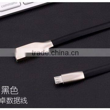 Rhombus Zinc Alloy USB for V8 Micro Usb Data Cable Pure Copper Wire