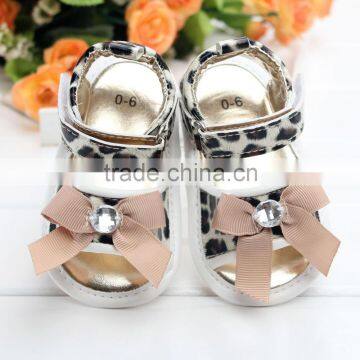 Baby newbornshoes leopard print leather baby shoes