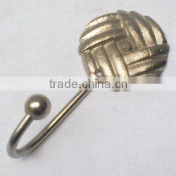 Cast Iron Hooks for clothes with Nickel Plated