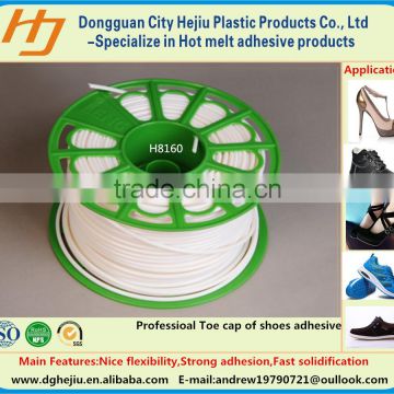 Environmental PES(Polyester) toe lasting hot melt adhesive glue for women shoes/sport shoes/fashion shoes