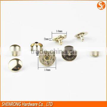 Customized Plating Metal 14mm Snap Magnet Button for Leather Bags photo-3