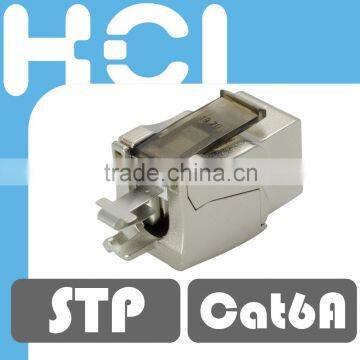 RJ45 STP Female Connector Cat 6A Keystone Jack Module photo-4
