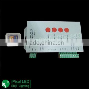 2048pixels rgb led controller t-1000s with sd card