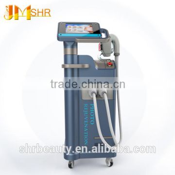 Vertical Two Handles Skin Rejuvenation SHR Hair Removal Machine