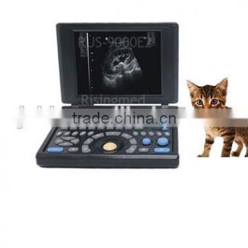 CE approved Laptop Veterinary Portable Ultrasound Scanner with 3.5Mhz multi-frequency convex probe RUS-9000V3