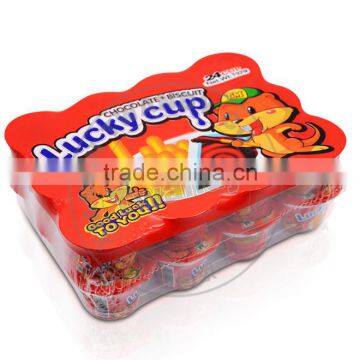 Lucky 24 Red Packing Chocolate Biscuit Cup photo-2