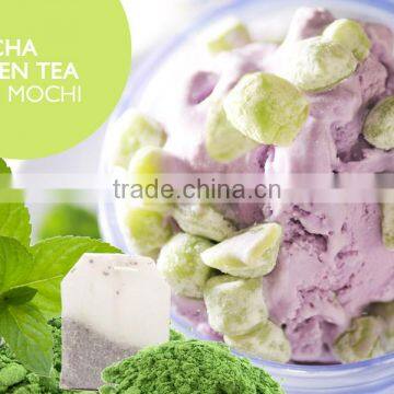 macha green tea mini mochi