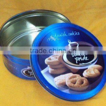 Metal Round Cookie Tins Box