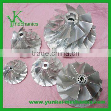 Titanium impeller 5 axis machining parts manufacturer