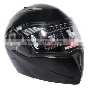 DOT Gloss Black Modular Dual-Visor Street Motorcycle Helmet S M L XL photo-2