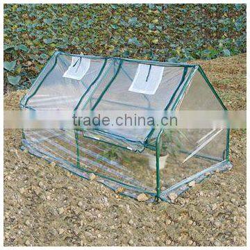 Transparent walk in garden used greenhouses for vegetables