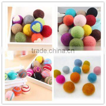 Colorful 100% Wool Felt Ball/felt ball rug /wool felt ball carpet