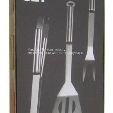 Portable 2 in 1 Spatula Tong Turner Long Handle BBQ Tools Set photo-2