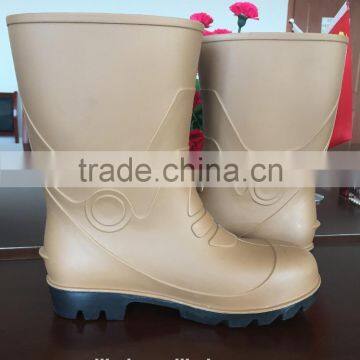 Western Cowboy Men Safety Boots Pvc Rain Boots Safety Shoes photo-6