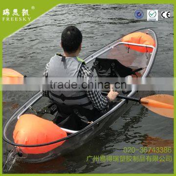 BEGREEN Double seats transparent canoe Clear bottom kayak in China