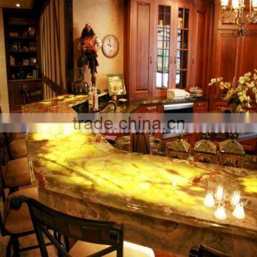 CUSTOM DESIGN AND SIZE BACKLIT ONYX KITCHEN COUNTERTOPS photo-2