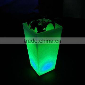 BSCI Approval LED Flower Cheap Flower Pots/outdoor Lighting Vase photo-2