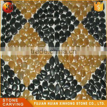Stone Mesh Decoration Mix Pebble Tile photo-2