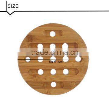 Little Round Bamboo Wood Cutting & Kitchen Chopping Board With Groove photo-3