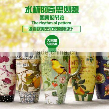 Wholesale 500ml car ceramic mug with customized printing