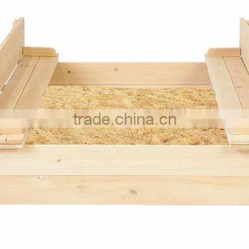 Strongbox Square Wooden Sandpit for Children photo-3