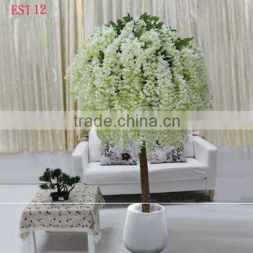 Plastic artificial cherry blossom tree in mini size