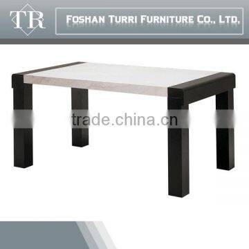 Newest Design Black Stone Marble Top Oak Wood Base TV Stand photo-6