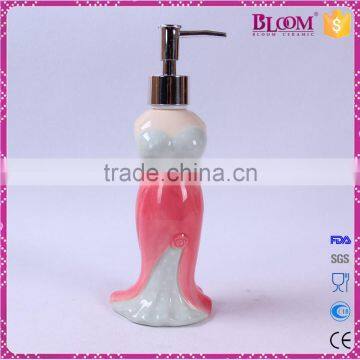 Delicate Unique Shape Small Ceramic Lotion Dispenser photo-3