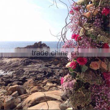 Hot Sale SJ20170057 Decorative Artificial Wedding Fake Flower Arch Tree