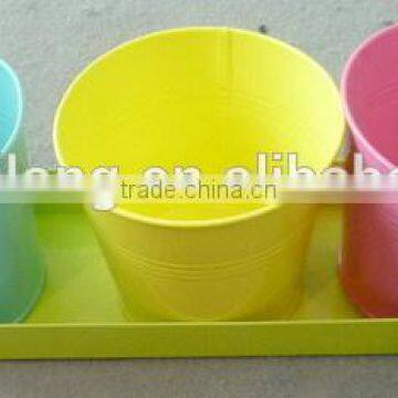 Decorative Windowsill Balcony Metal Herb Flower Pots / Metal Planter photo-4