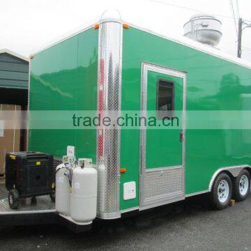 Factory Made Fast Food Mobile Kitchen Truck Trailer Van Trailer photo-4