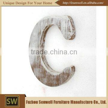 China Wholesale Custom Antique Wood Wall Hanging Wood Letter