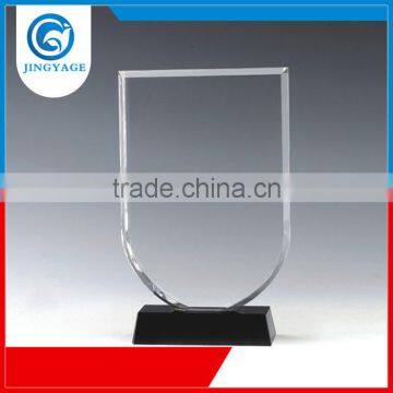 Jingyage quick response on inquiry beautiful form design top grade innovative crystal trophy and award for business souvenir