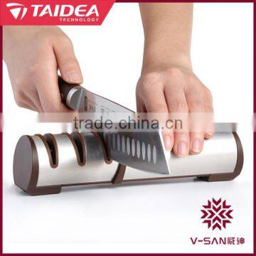 V-SAN Deluxe ROHS Threes Stages Chef Knife Set Sharpener photo-4