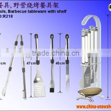 BBQ Tools, Barbecue tableware with shelf