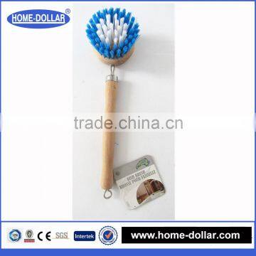 Beech wooden handle tampico fibre kitchen brush/pan brush with tampico fibre/kitchen dish washing brush