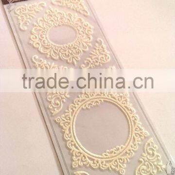 Decorative Glitter Frame Lace Foam Sticker, Classic Decorative Shinny Glitter Sticker photo-3
