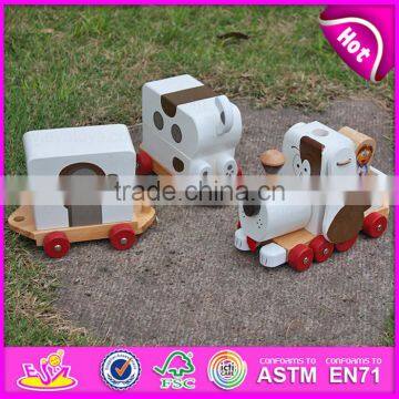 2015 High Quality Creative Dragging Dog Wooden Toys,Cheap Kids Toys Pull Line Toy,Lovely Dog Design Pull and Push Toy W05B090 photo-5