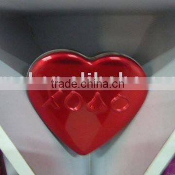 Heart shaped box, gift tin box