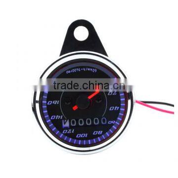 Double Color LED Light Universal Motorcycle Odometer Speedometer meter For Motorcycle