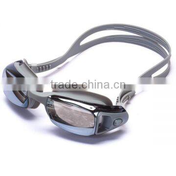 soft one piece top quality Adult silicone comfortable mirrored swimming goggles