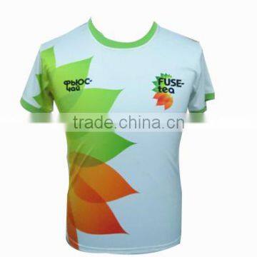 Custom All Over Sublimation Printing 100% Polyester Short Sleeve Men Fashion T Shirt photo-2