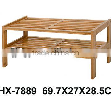 Tier Bamboo Shoe Rack