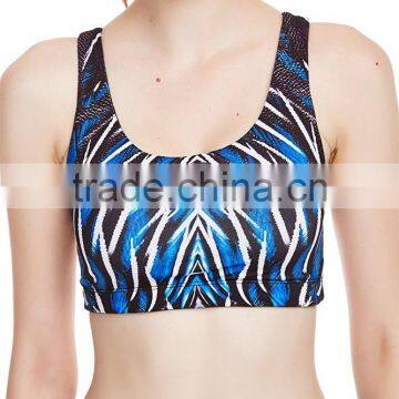 Sublimation printed wireless bras sport bras