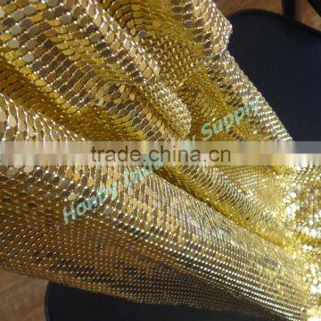 4mm Golden Color Home Party Banquet Table Runner Metallic Sequin Table Cover Cloth