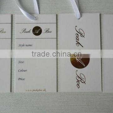 China Custom High Quality Paper Clothing Tag photo-3