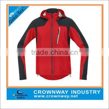 Waterproof breathable cycling jacket with hooded for men,waterproof windproof activewear