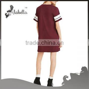 Fahionable Women Normal Dress Short Sleeve Dress Casual Dress photo-2
