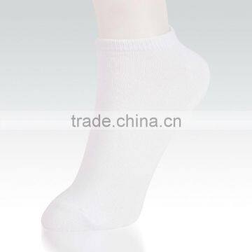 Bulk quantity plain ankle nylon white socks